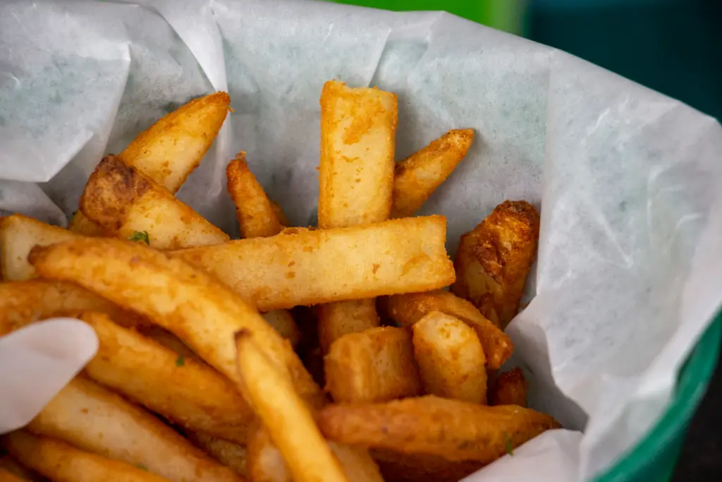 French fries at Mulligan’s Cafe William Land Golf Course Sacramento
